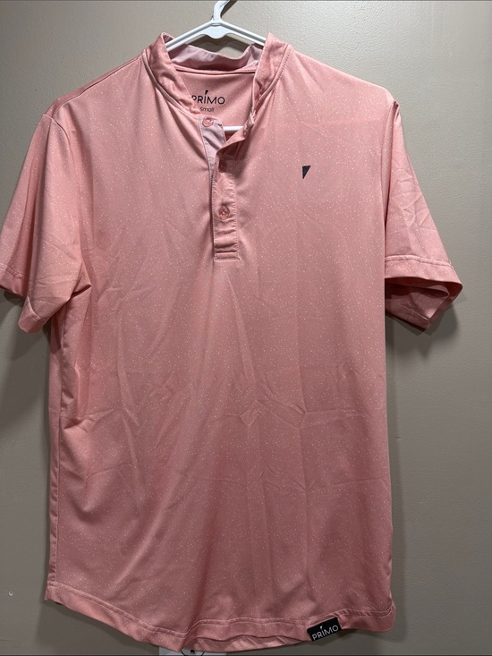 Primo Other - Primo Men’s Pink Short Sleeve Polo Shirt